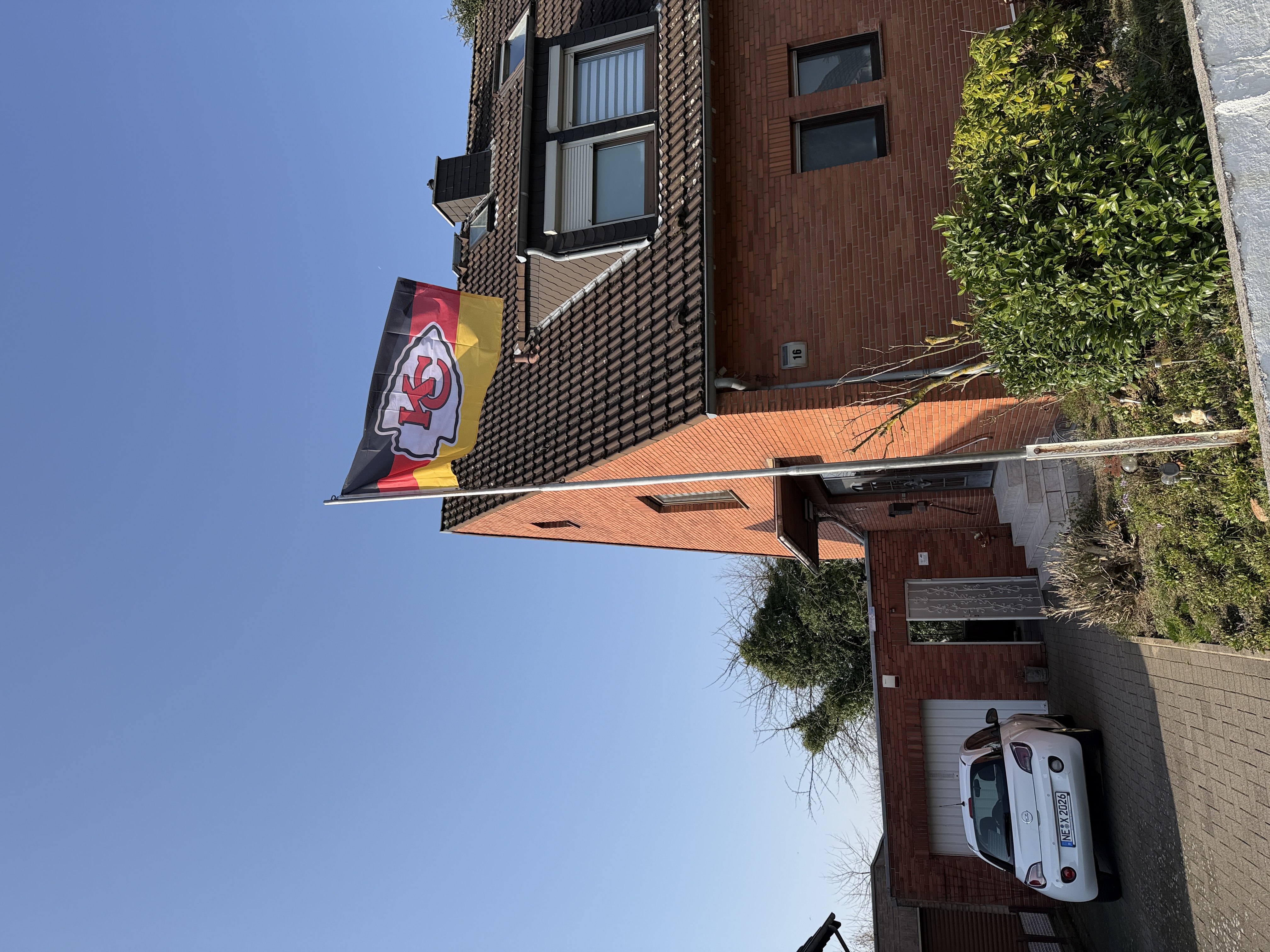 Die Fahne der Chiefs am Fahnenmast