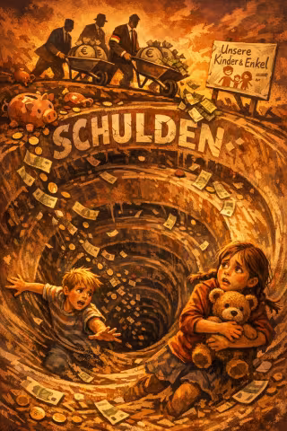 Schuldenspirale belastet Kinder und Enkel 