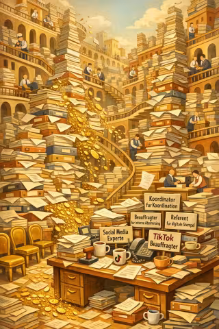 Verschwendung durch die Regierung 