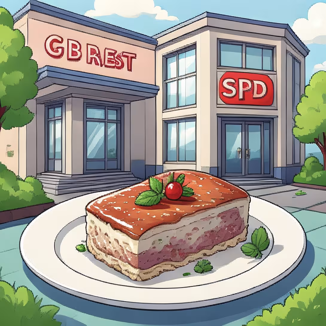 Gänsepastete für die Politiker der SPD im Wahlkampf 