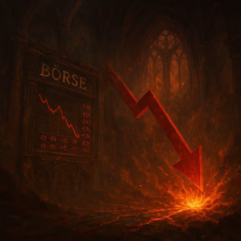 Die Börse geht auf Talfahrt 